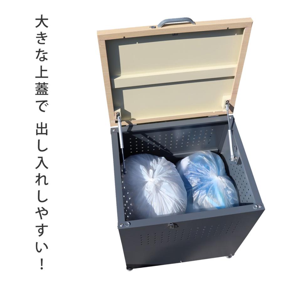 中古　屋外用　ダストボックス　大型ゴミ箱　収納庫 屋外ゴミ収納庫 中 幅67 A031(屋外用ゴミ箱 ゴミ箱 屋外 大容量 大型