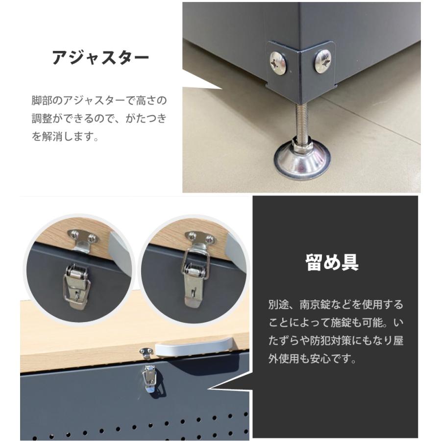 屋外収納庫 ダストボックス 屋外 幅120cm ストッカー 大型収納用品