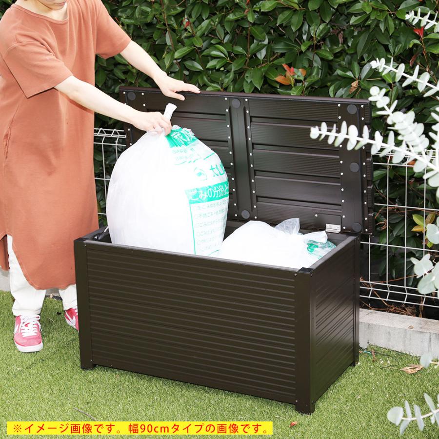 屋外ベンチストッカー 屋外収納ストッカー 屋外収納庫 幅150cm 屋外用物置 収納ボックス 収納庫 ストレージ コンテナ ボックスの画像