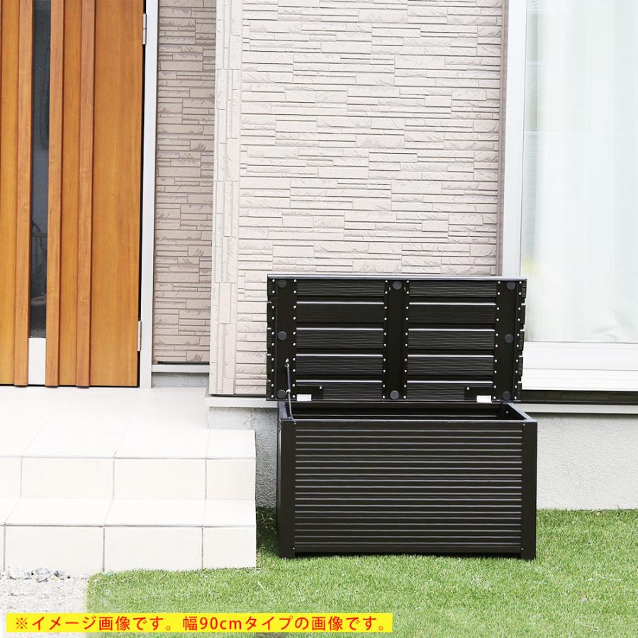屋外ベンチストッカー 屋外収納ストッカー 屋外収納庫 幅150cm 屋外用物置 収納ボックス 収納庫 ストレージ コンテナ ボックスの画像