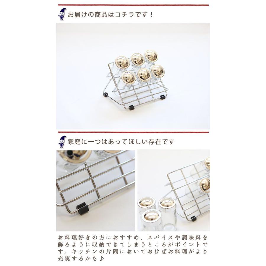 DULTON（ダルトン） スパイスラック 6ボトル 調味料入れセット 調味料