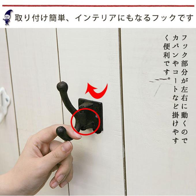 DULTON ダルトン ダブルスイング ウォールフック アイアンフック