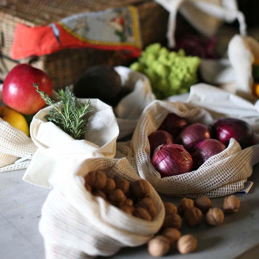 6 コットン プロデュース バッグ ウィズ シート 野菜 果物 フルーツ ショッピング 買い物衣類 保存 巾着 袋 オーガニック コットン 旅行など Dltn3118 レトロおしゃれ雑貨家具のプリズム 通販 Yahoo ショッピング