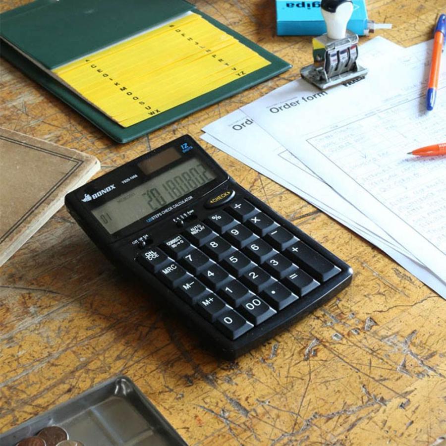 ボノックス カルキュレーター ダルトン DULTON 計算機 電卓 ブラック