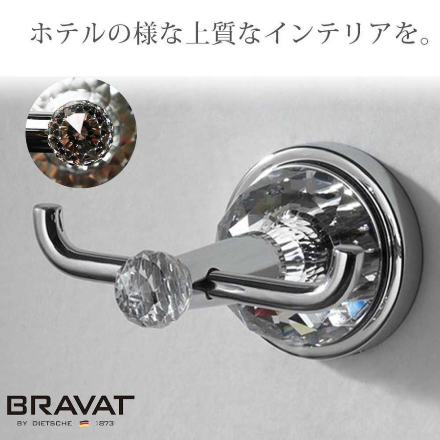 フック BRAVAT SWAROVSKI Crytal タオルハンガー コートフック 壁掛けフック タオルかけ タオル掛け タオルホルダー 真鍮 スワロフスキークリスタルの画像