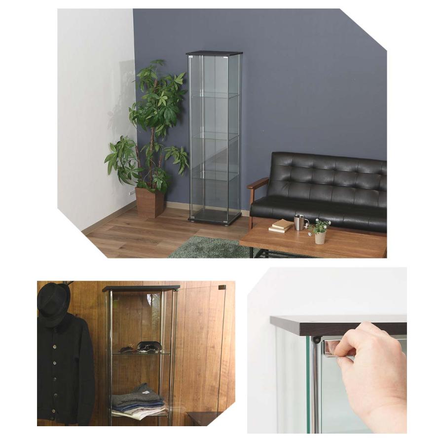 『ガラスコレクションケース』 4段 飾り棚 コレクションケース フィギュアケース ガラスケース ディスプレイケース ショーケース 透明ケース |  | 02