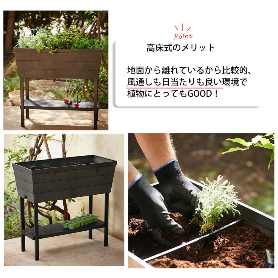 プランタースタンド プランター 鉢植え 植木鉢 高床式 プランター 樹脂製 プラスチック 金属 家庭菜園 おしゃれ 海外風 便利 庭 ベランダ Hanw0022 レトロおしゃれ雑貨家具のプリズム 通販 Yahoo ショッピング