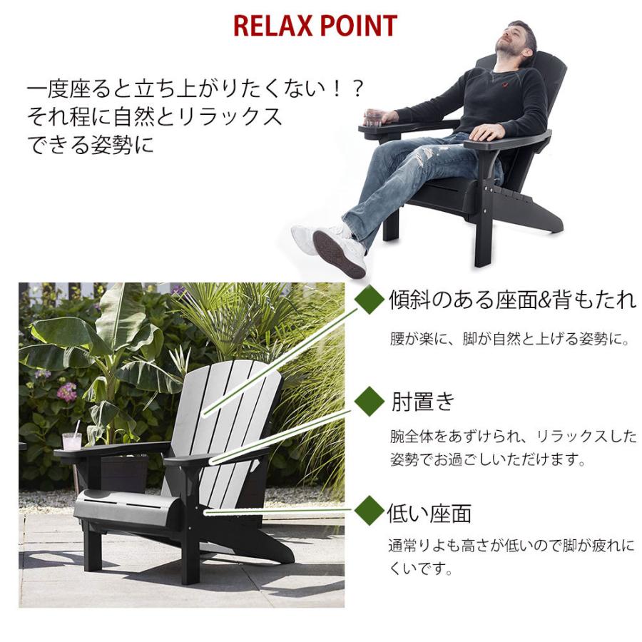 屋外チェア ガーデンチェア椅子 イスロータイプ 肘置き ドリンクホルダー おしゃれ 黒 ブラック 白 ホワイト 【草むしり】 ガーデン家具 庭