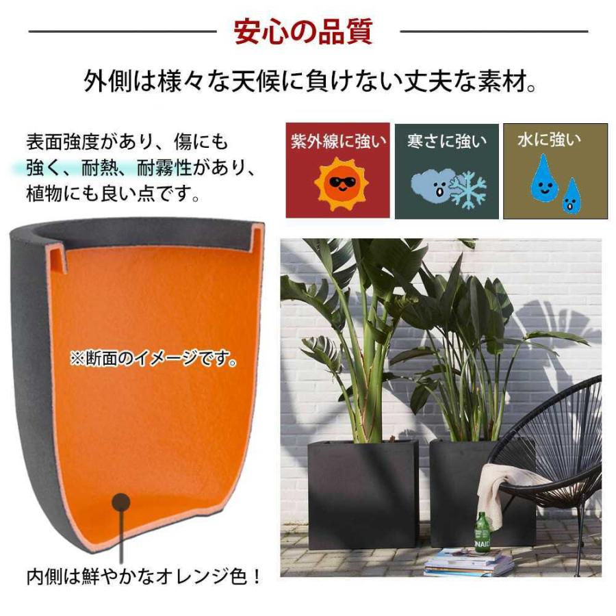 軽量 プランター 50cm角 正方形 スクエア型 四角 植木鉢カバー 植木鉢カバー 鉢 鉢カバー 植木鉢 おしゃれ お洒落 シンプル 高級感 大きい 植木鉢カバー