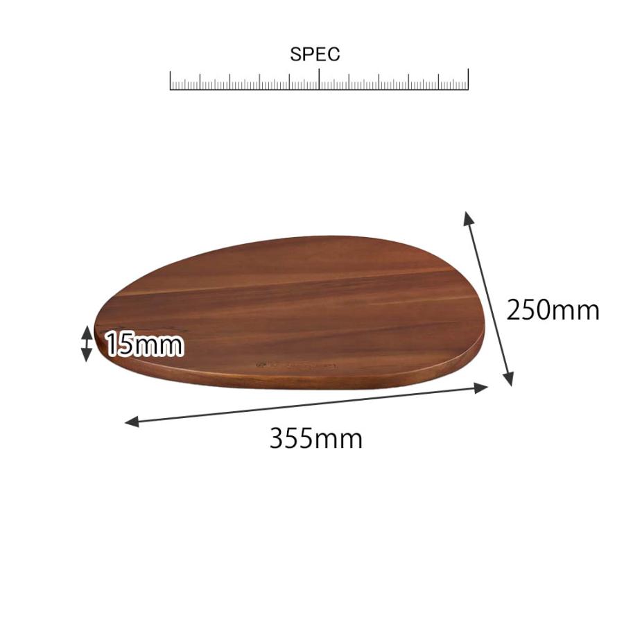 ル・クルーゼ アカシアウッド・ボード カッティングボード 木製