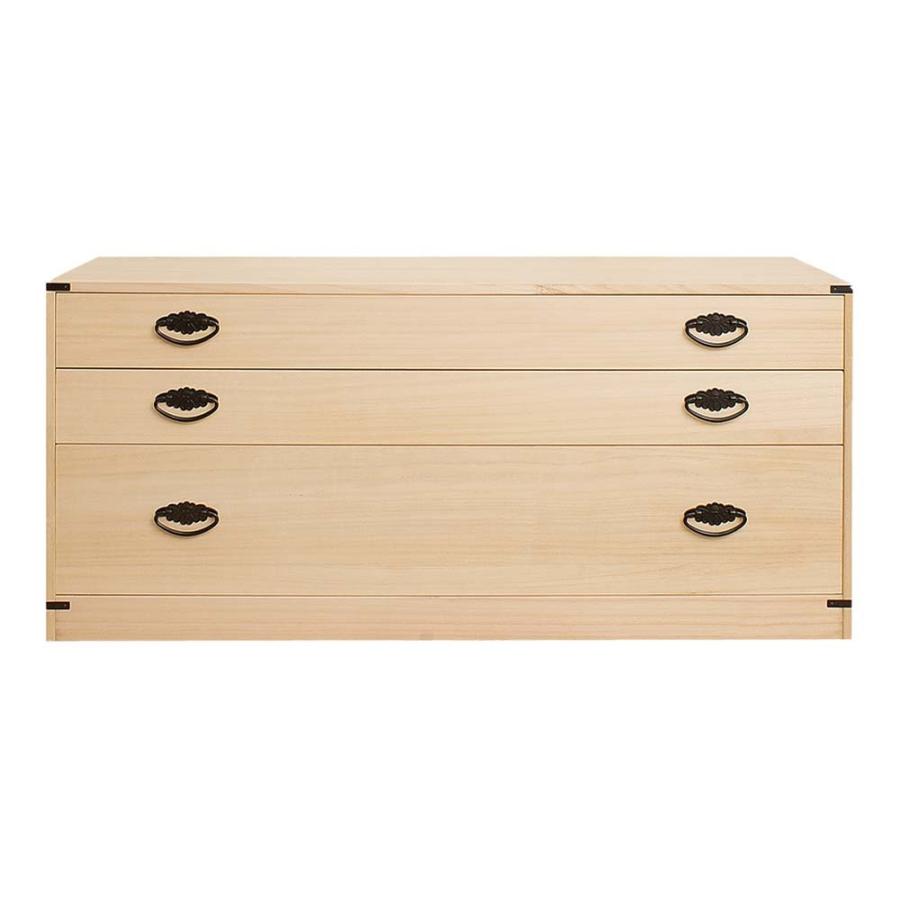 日本製 桐3段チェスト 高さ45 タンス 箪笥 たんす 桐タンス 桐箪笥桐