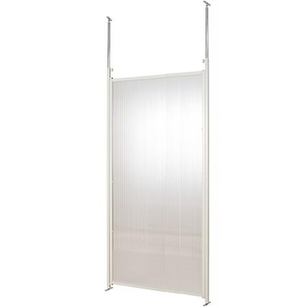 パーテーション 日本製 突っ張り 本体 幅90cm クリア 半透明 つっぱり