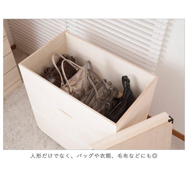 【新品未使用】総桐ひな人形収納ケース 単品 大切な衣類やひな人形をしまえる総桐収納ケース 2段・高さ52.5cm 通販