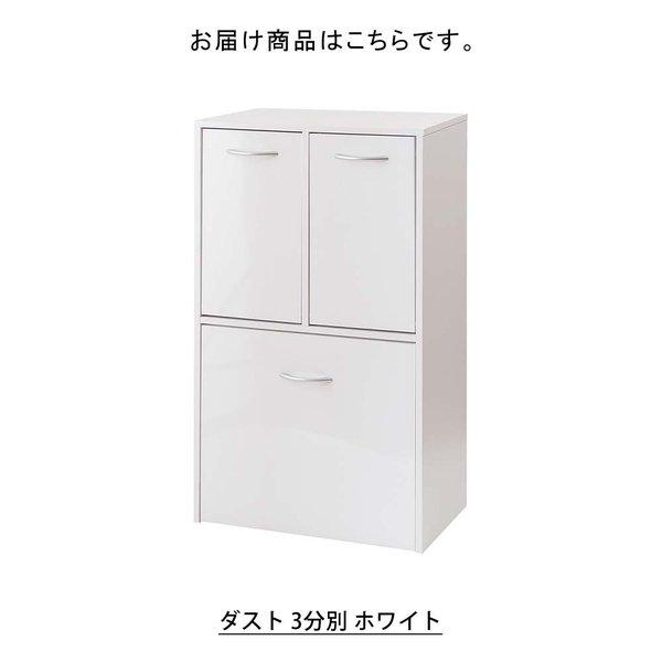 キッチンFNCシリーズ ダスト 3分別 ホワイト ゴミ箱 ごみ箱