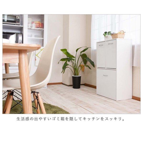 キッチンFNCシリーズ ダスト 3分別 ホワイト ゴミ箱 ごみ箱