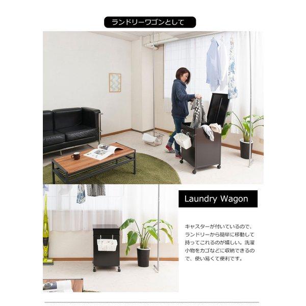 スチール製マルチワゴン ブラック ワゴン サイドワゴン 収納ワゴン デスクサイドワゴン サイドチェスト サイドキャビネット デスクキャビネット_12