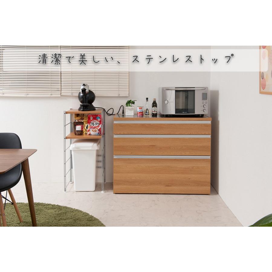 キッチンカウンター 幅110cm 日本製 日本製 ステンレストップシリーズ キッチンカウンター幅110 キッチン