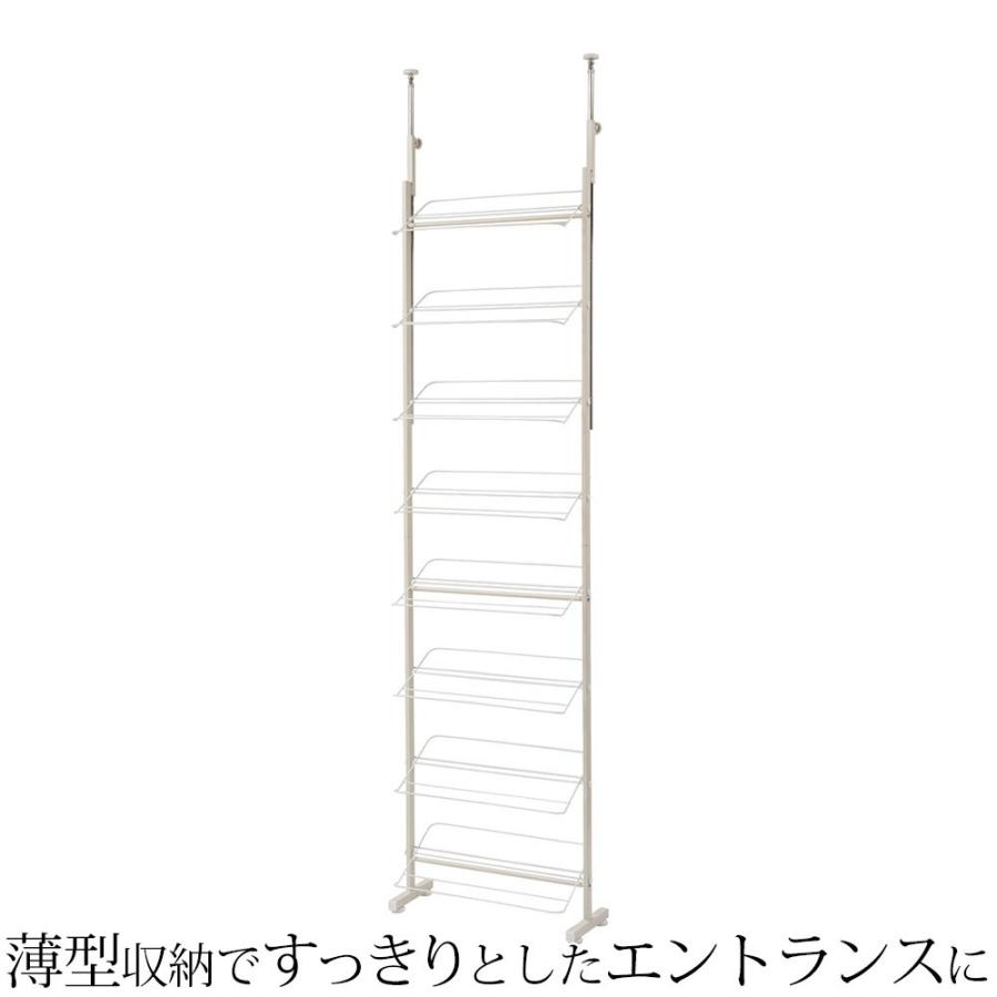 つっぱりブラインドパーテーション ダブルタイプホワイト シューズ