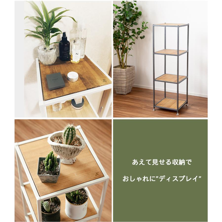 z*a様 アイアンラック完成品 A+ (アクセントプラス) 4段ラック チェスカ Chesuka チェスト 収納棚