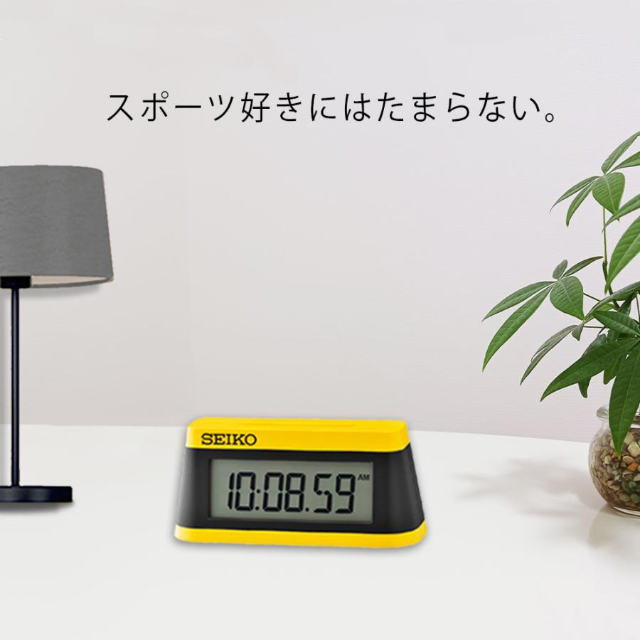 SEIKO（セイコー） デジタル時計 イエロー 時計 置き時計 目覚まし時計