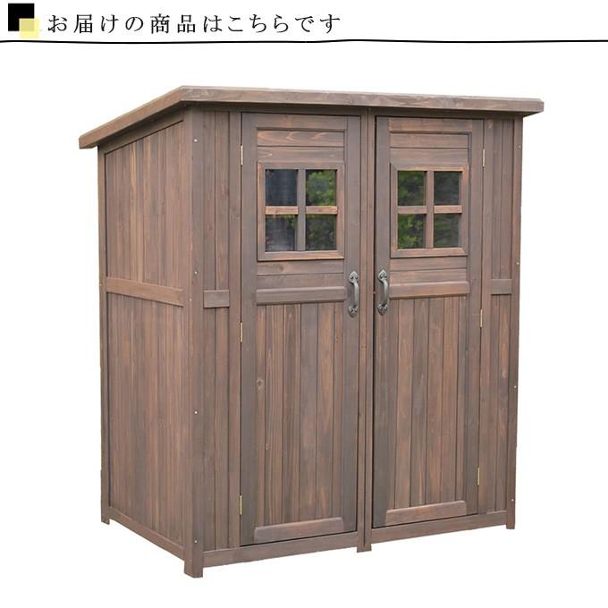 カントリー小屋 大 収納庫 木製収納庫 屋外収納庫 物置き ガーデン収納庫 おしゃれ 大型 大容量 天然木製 カントリー風 アウトドア用品 送料無料｜ys-prism｜03