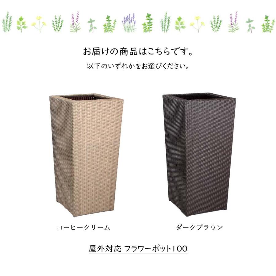 超人気 専門店 フラワーポット100 フラワーポット 鉢カバー プランターカバー ダークブラウン ラウコード 白ホワイト ポットカバー 茶色 ベージュ 雨ざらし 鉢、プランターカバー スペイン製 デザイナーズ プランター ブロー 100 120 ボンドム 高さ120cm 鉢カバー 植木鉢 BLOW VN-55021A VONDOM Designers MADE IN SPAIN