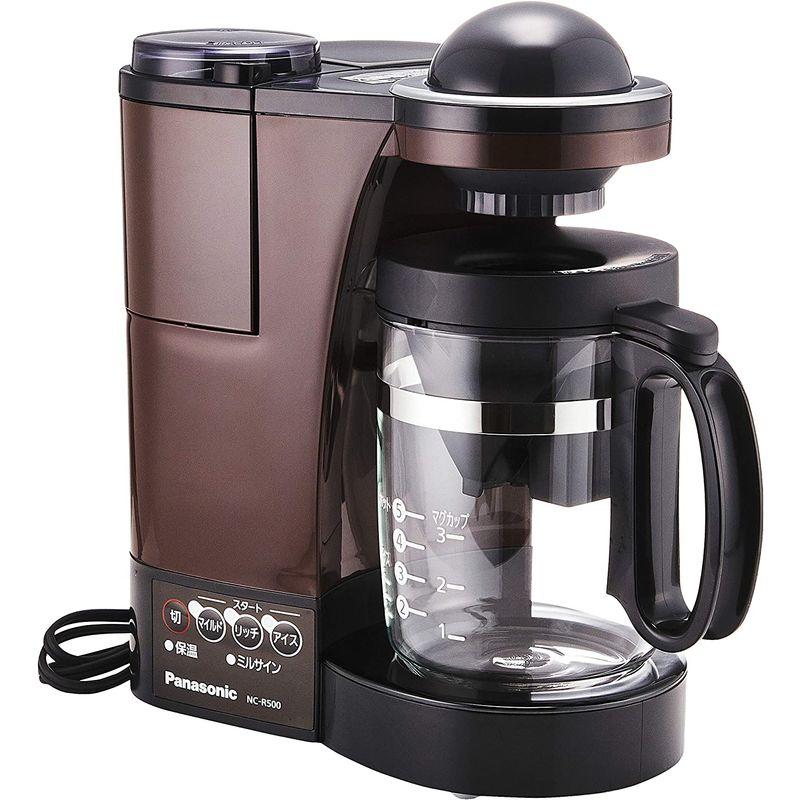 世界の SoyBeansパナソニック コーヒーメーカー ミル付き ステンレスフィルター付き 浄水機能 ブラウン NC-R500-T - 1
