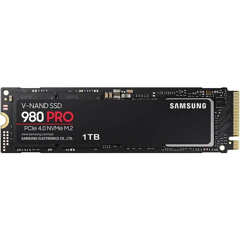 SAMSUNG 980 PRO MZ-V8P1T0B/IT PCIe Gen 4.0 x4、NVMe1.3対応 M.2 SS