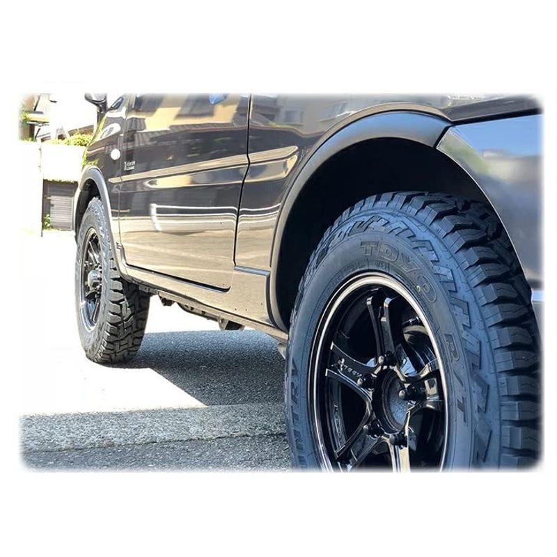 新品 ジムニー オーバーフェンダー 4枚 ja11 取り付け簡単 70ミリ