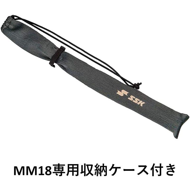 SSK(エスエスケイ) 野球 軟式FRP製バット MM18 ミドルバランス SBB4023MD ブラック×ゴールド 84cm エスエスケイ 野球 軟式FRP製バット MM18 ミドルバランス SBB4023MD ブラック×ゴールド 84cm