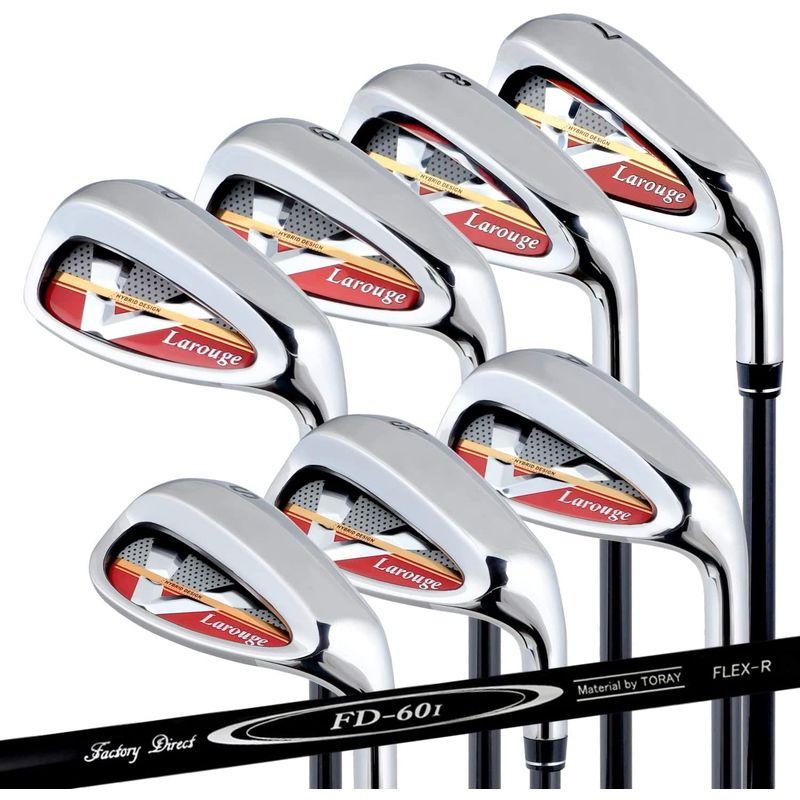 【公式】 ラルージュ V2アイアン 短尺 ぶっ飛び 飛び系 アイアンセット 7本組 （7/8/9/P/A/AS/S） (FD-60標準カーボンシャフト 【SKC6484891620】(23667円)