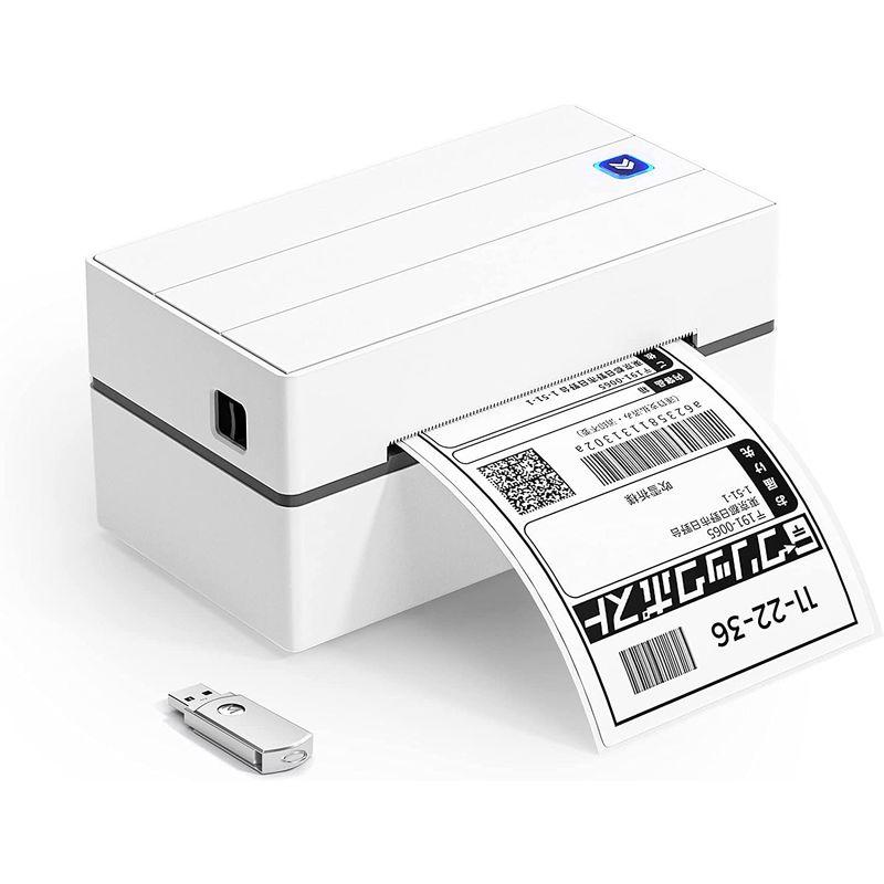 MUNBYN P130 サーマルラベルプリンター 感熱ラベルプリンター 高速印刷