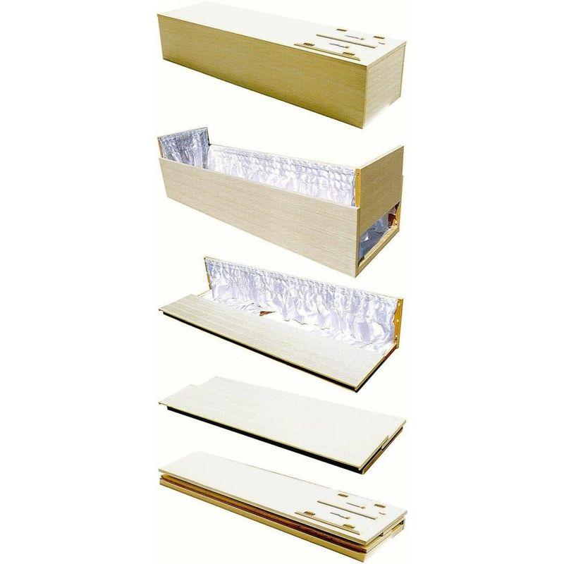 【アウトレット品】 棺 平棺 折りたたみ式 布団付 直葬 家族葬 適 【2170289692】(14043円)