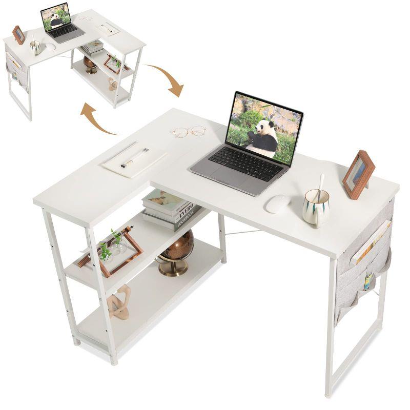 YeTom l字デスク ゲーミングデスク 机 デスク 右棚左棚 幅107cm pc