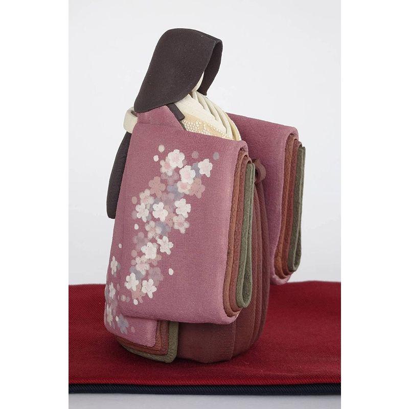 ひな人形 立雛 陶雛 澤りか作 お雛様 コンパクト 水洗い可 桐箱入り (女雛 赤紫/男雛 黒) 立雛 陶雛 澤りか作 お雛様 コンパクト 水洗い可 桐箱入り 女雛 赤紫/男雛 黒