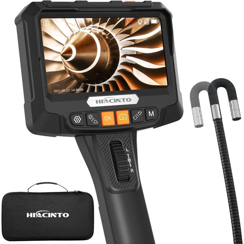 Hiacinto ファイバースコープ デジタル内視鏡 先端可動 スコープカメラ 8.5mm直径工業用内視鏡 5.0インチIPSスクリーン付き ファイバースコープ デジタル内視鏡 先端可動 スコープカメラ 5mm直径工業用内視鏡 0インチIPSスクリーン付き