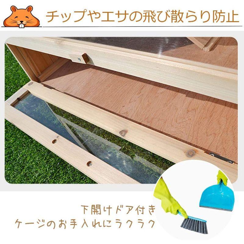 Gifty 小動物 飼育 ケージ 大型 ハムスター ゲージ 60 ハリネズミ デグー チンチラ フェレット 木製 小動物 飼育 ケージ 大型 ハムスター ゲージ ハリネズミ デグー チンチラ フェレット 木製