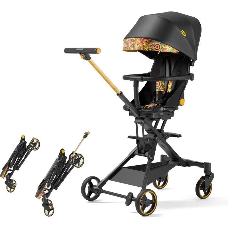 Feemom 両対面式ベビーカー b型 バギー 360°回転超軽量 コンパクト ベビーカー 折り畳み ハイシート折りたたみ ハイチェア 5点 両対面式ベビーカー b型 バギー コンパクト ベビーカー 折り畳み ハイシート折りたたみ ハイチェア 5点