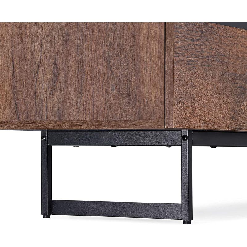 WAMPAT テレビ台 テレビボード 扉収納 可動式棚付き ローボード 32~75型対応 木製 スチール おしゃれ 幅180cm テレビ台 テレビボード 扉収納 可動式棚付き ローボード 75型対応 木製 スチール おしゃれ 幅180cm