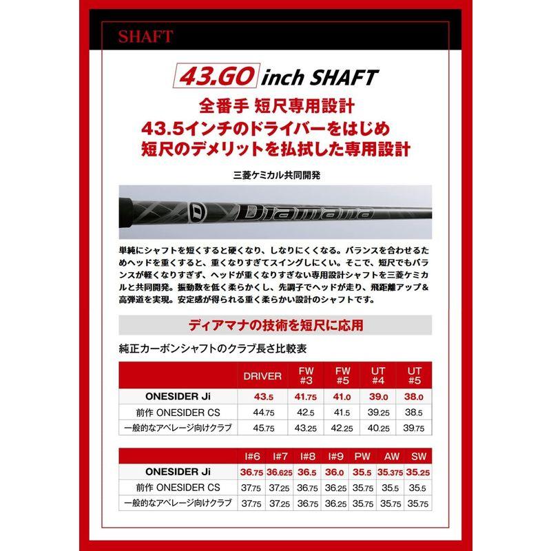 TSURUYA (つるや) ONESIDER (ワンサイダー) 短尺モデル ONESIDER Ji ユーティリティ 右利き #5(24度) ONESIDER つるや ワンサイダー 短尺モデル Ji ユーティリティ 右利き #5 24度 　