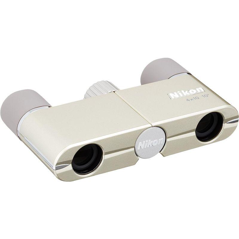 Nikon 双眼鏡 遊 4X10D CF ダハプリズム式 4倍10口径 シャンパンゴールド 4X10DCF (日本製) 双眼鏡 遊 4X10D CF ダハプリズム式 4倍10口径 シャンパンゴールド 4X10DCF 日本製