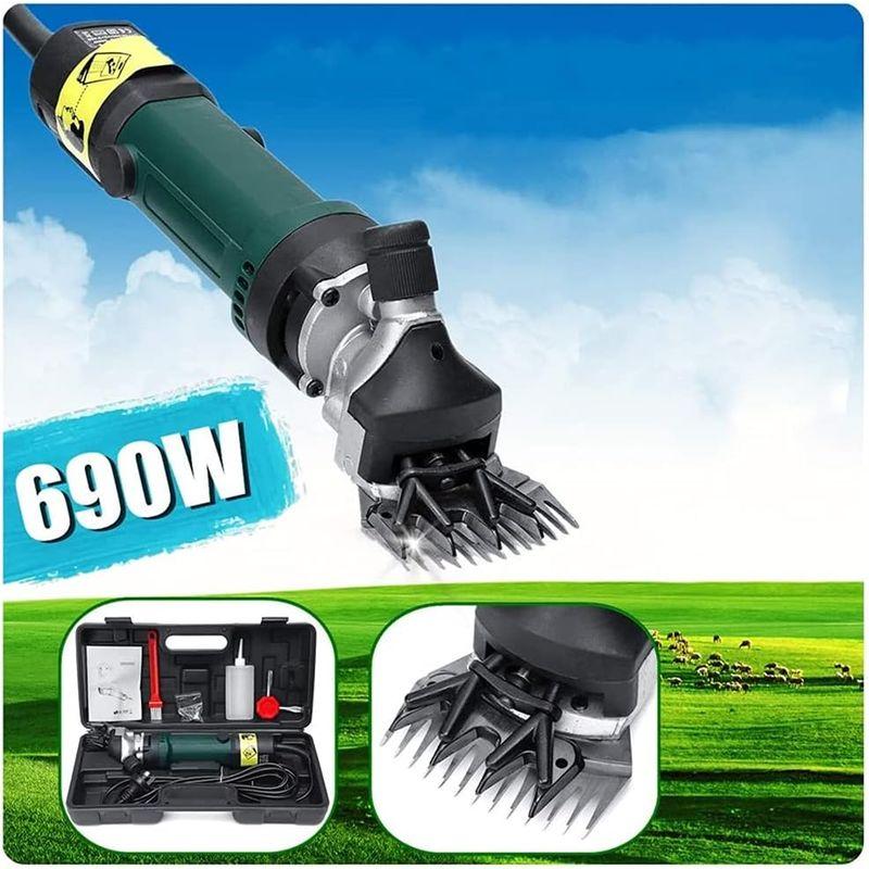 羊バリカン 羊の毛刈り 電気はさみ スピード調整可能 6段スピード 690W… 羊の毛刈り 電気はさみ スピード調整可能 6段スピード 690W…