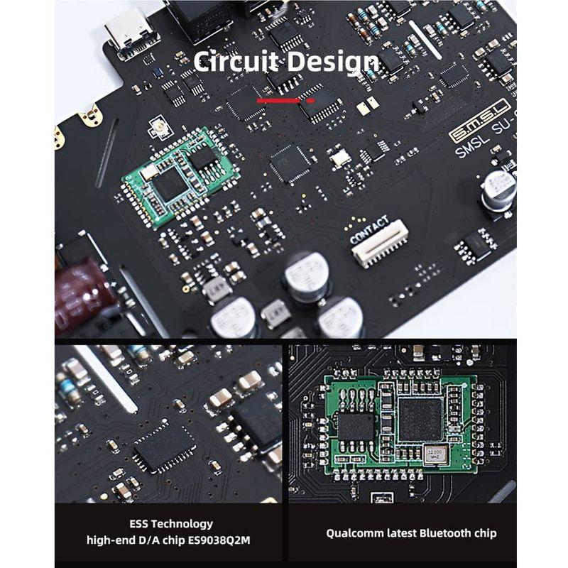 S.M.S.L SU-6 Bluetooth 5.0 ES9038Q2Mチップ OPA1612*4 OP AMP DAC PCM32Bit SU Bluetooth ES9038Q2Mチップ OPA1612*4 OP AMP DAC PCM32Bit