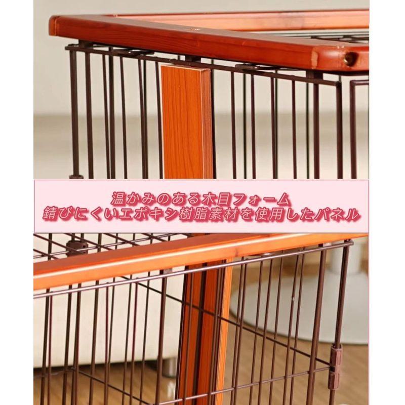 N&S 犬 ゲージ ペットサークル ケージ サークル 屋根面付き 犬トイレ付き しつけできる ツードア ツールーム 犬向けケージ 室内ケージ 犬 ゲージ ペットサークル ケージ サークル 屋根面付き 犬トイレ付き しつけできる ツードア ツールーム 犬向けケージ 室内ケージ
