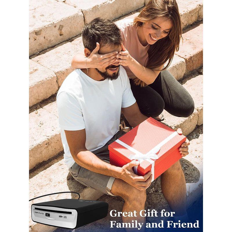 LEHWEY 外付けユニバーサルCDプレーヤー 車用ポータブルCDプレーヤー 予備のUSB延長ケーブル付き 車のUSBポート/ノートパソコン 外付けユニバーサルCDプレーヤー 車用ポータブルCDプレーヤー 予備のUSB延長ケーブル付き 車のUSBポート/ノートパソコン