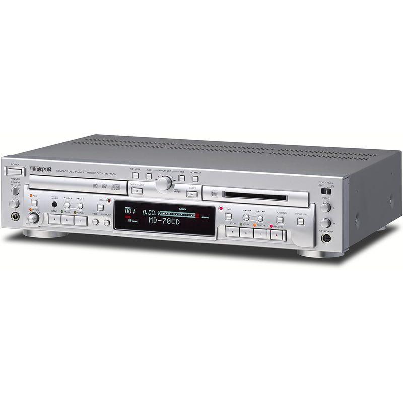 【値下げ】 TEAC CDプレーヤー/MDレコーダー シルバー MD-70CD-S 【OCQ1109301714】(40487円)
