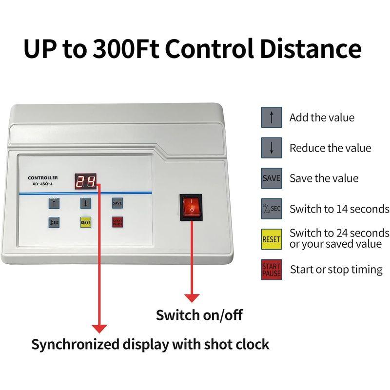 数量限定 YZ カスタムタイム 14/24秒ショットクロック バスケットボールコート ポータブルショットクロックタイマー バスケットボールゴール コン 【KUE1711939454】(62482円)