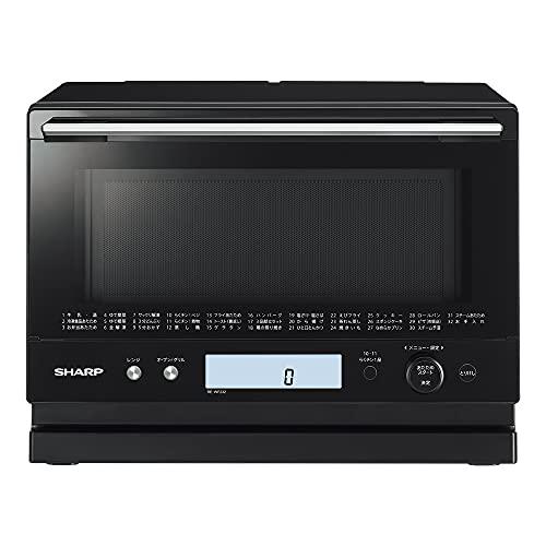 シャープ 過熱水蒸気 オーブンレンジ 23L 1段調理 二人暮らし ブラック