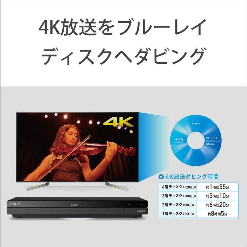 ソニー 1TB 2チューナー 4K ブルーレイレコーダー BDZ-FBW1000 4K放送 