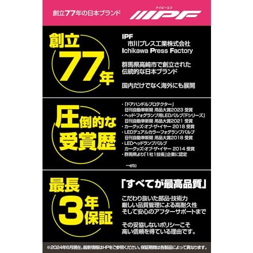IPF フォグランプ LED 2インチ 角型 2200lm27,000cd 6000K ホワイト